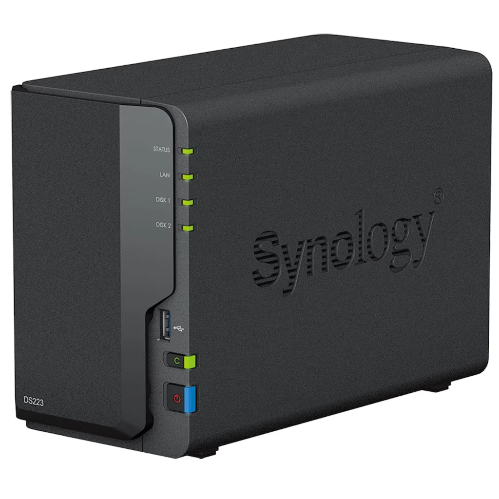 NAS Synology Disk Station DS223 2 Baías 1.7GHz 4C 2GB RAM