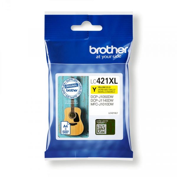 Tinteiro Brother LC421XLY Amarelo