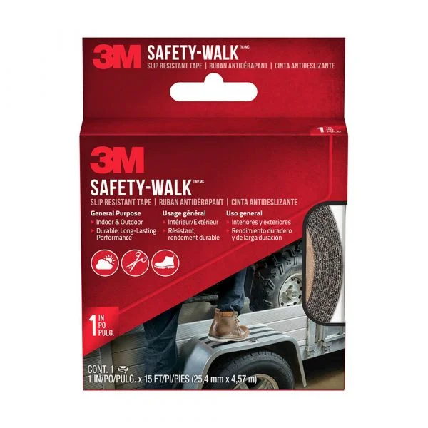 3M Fita Antiderrapante Uso Geral Exterior Preto 25mm x 4,5m