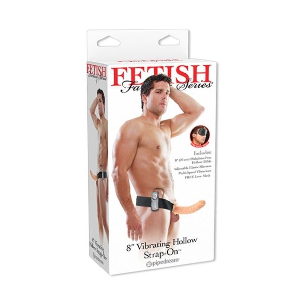 Pipedream Fetish Fantasy Vibrating Strap-On 8" White