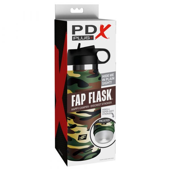 Pdx Plus Masturbador Masculino Fap Flask Happy Camper - 0603912775389