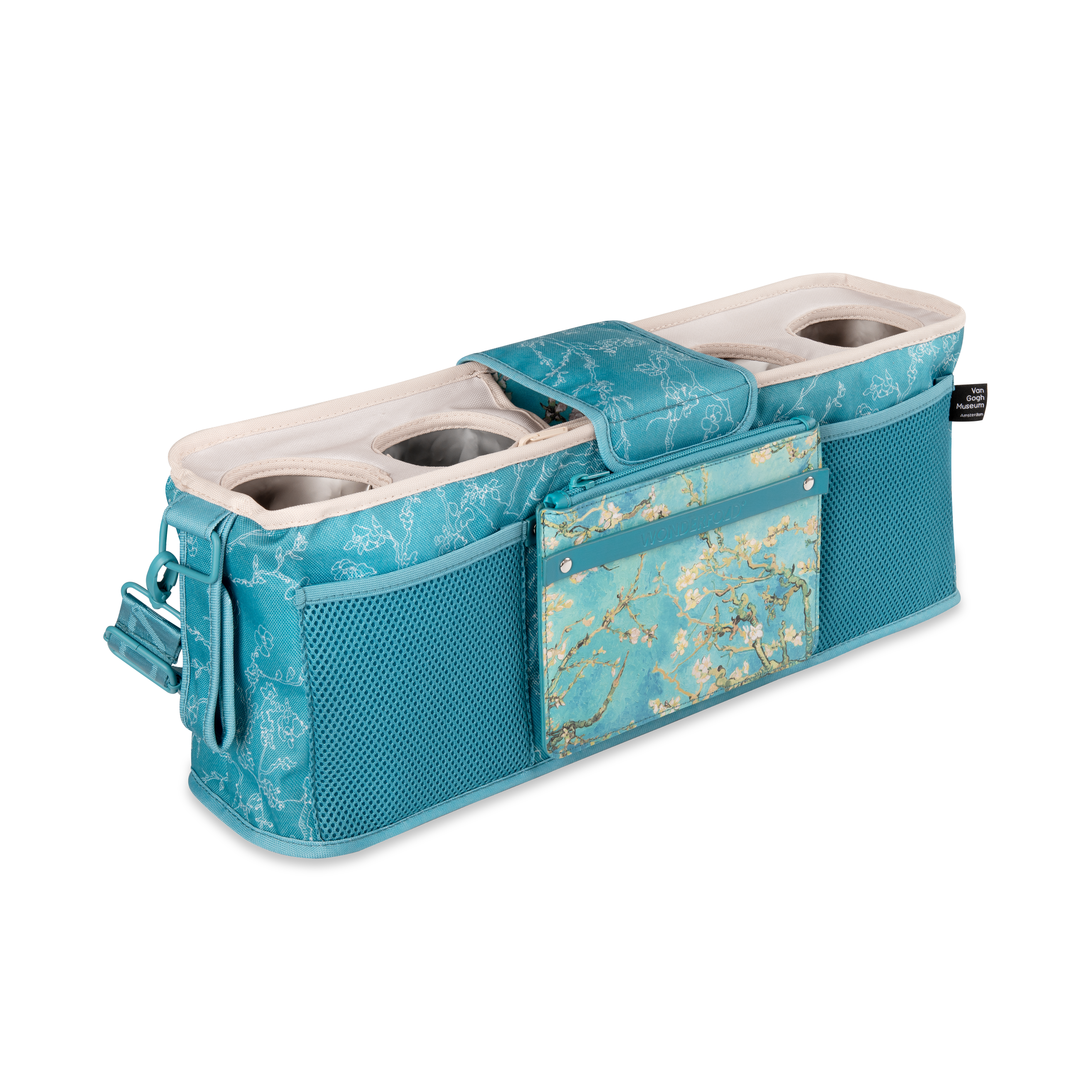 Bolsa com 4 bases para copos - Van Gogh Amendoeiras em Flor