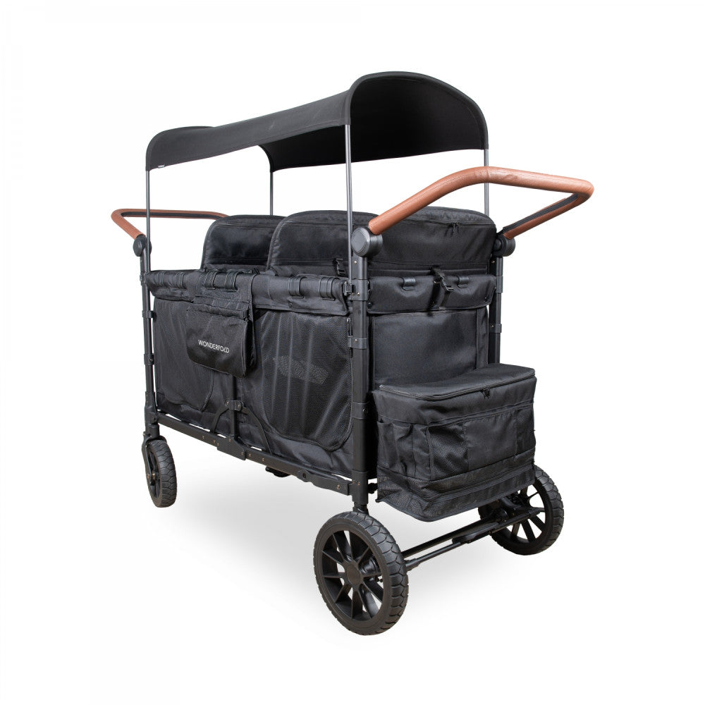 Carrinho de Bebé W6 Pro - Capacidade até 6 crianças - Jato Preto