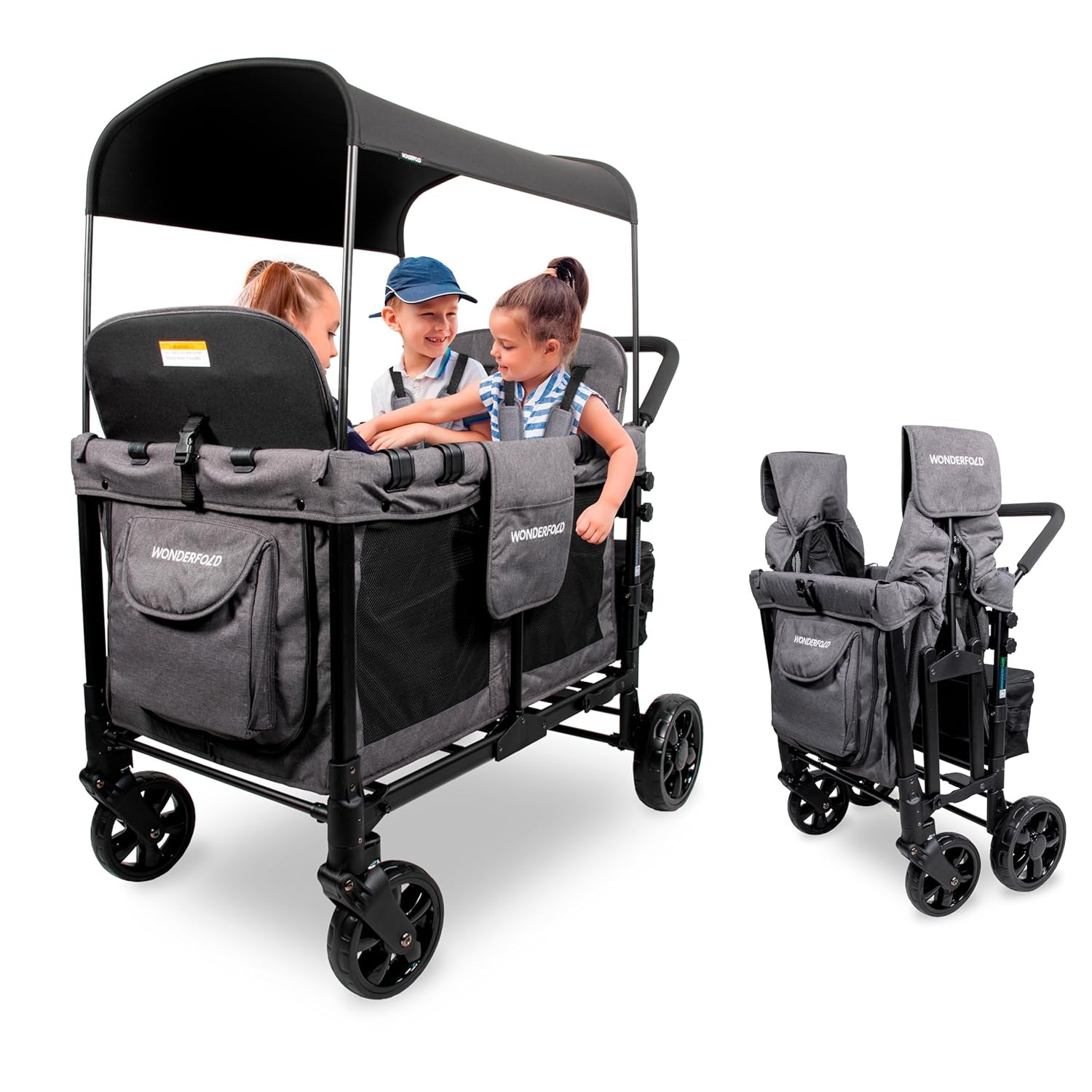 Carrinho de Bebé Quad Original - Cinza Carvão