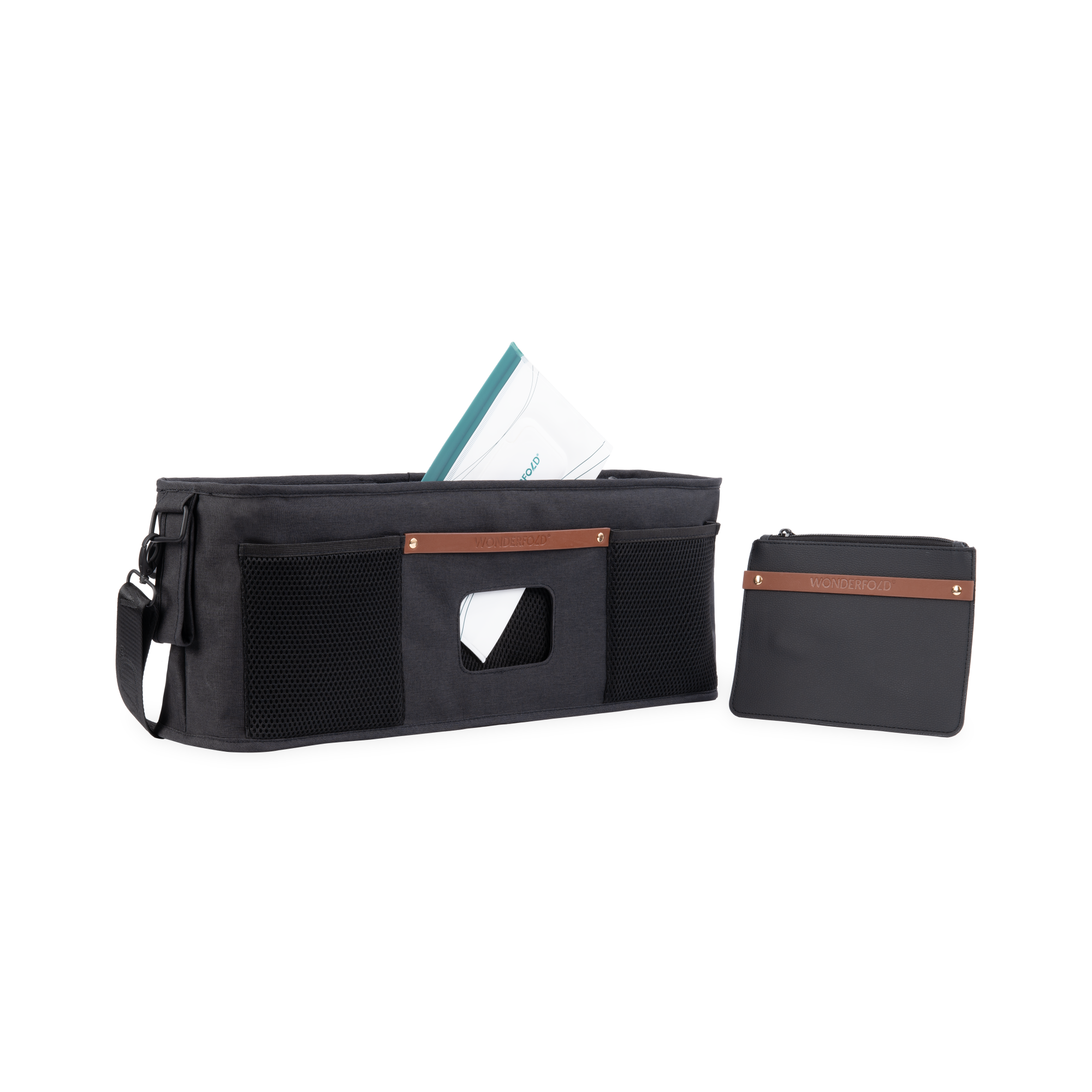 Bolsa com 4 porta-copos térmicos - Preto
