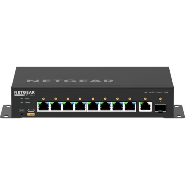 Netgear Switch 10PT M4250-9G1F-POE+ Managed Switch - GSM4210PD-100EUS