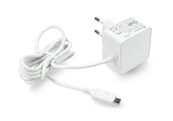 Raspberry Pi Fonte de alimentação 2.5A micro-USB Branca