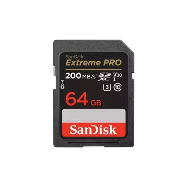 Sandisk Cartão Sdxc Extreme Pro 64GB V30 USH-1 (200MB/s) (class 10) - SANDISK121595