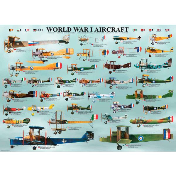 Eurographics Puzzle Avião da Primeira Guerra Mundial 1000 Peças