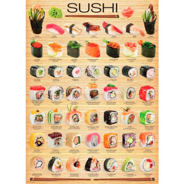 Eurographics Puzzle Sushi, 1000 Peças