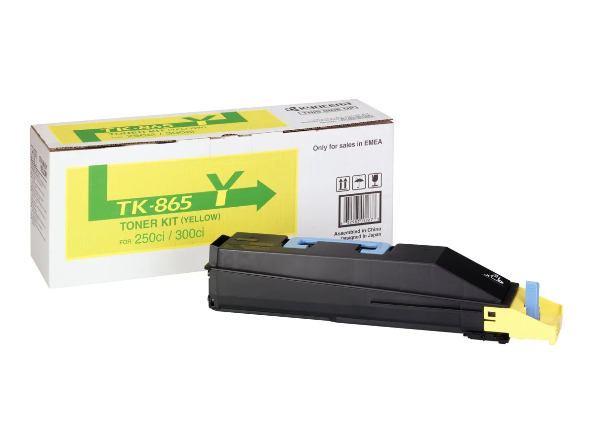 Kyocera TK865 Amarelo Cartucho de Toner Original – 1T02JZAEU0/TK865Y