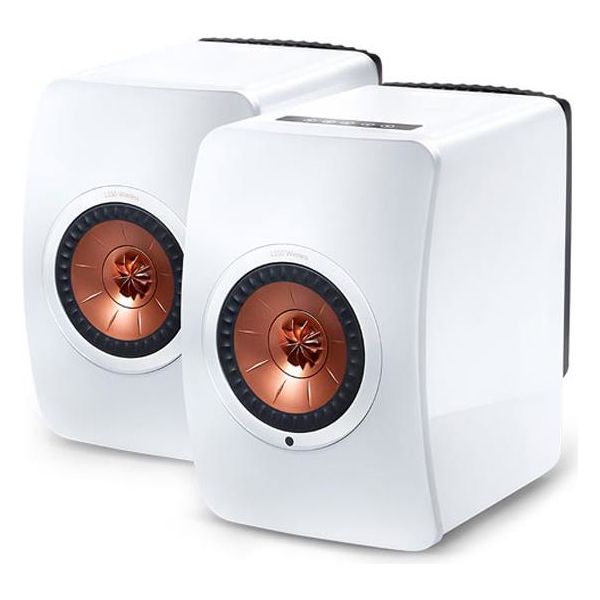 Kef Colunas LS50 Bluetooth Gloss White/Copper