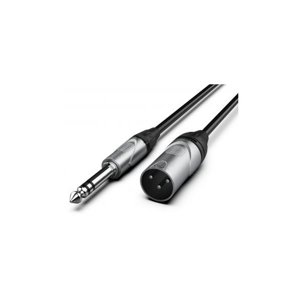 Audibax Pro Cabo XLR Macho Para Jack Balanceado 10 m Black