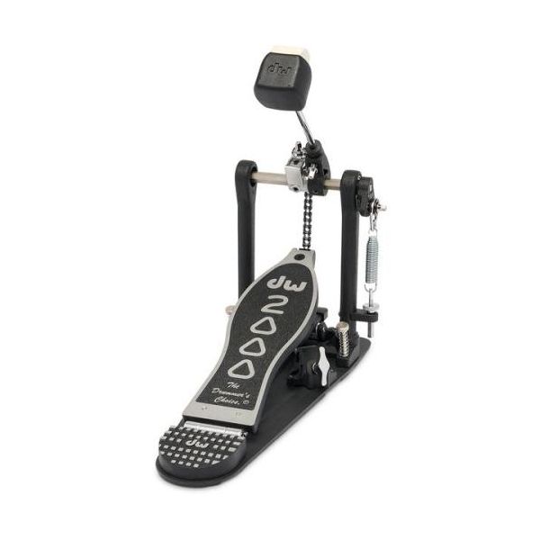 DW Pedal Bumbo Simples 2000 Series Accelerator Drive System Preto/Prateado