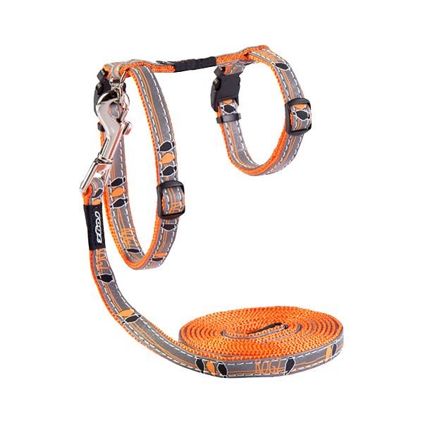 Rogz Peitoral e Trela Nightcat RCLJ08D Peitoral Nightcat Orange Birds