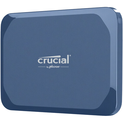 Disco Externo SSD Crucial 2TB X10 USB 3.2 Gen 2x2 Encriptado Azul Mate