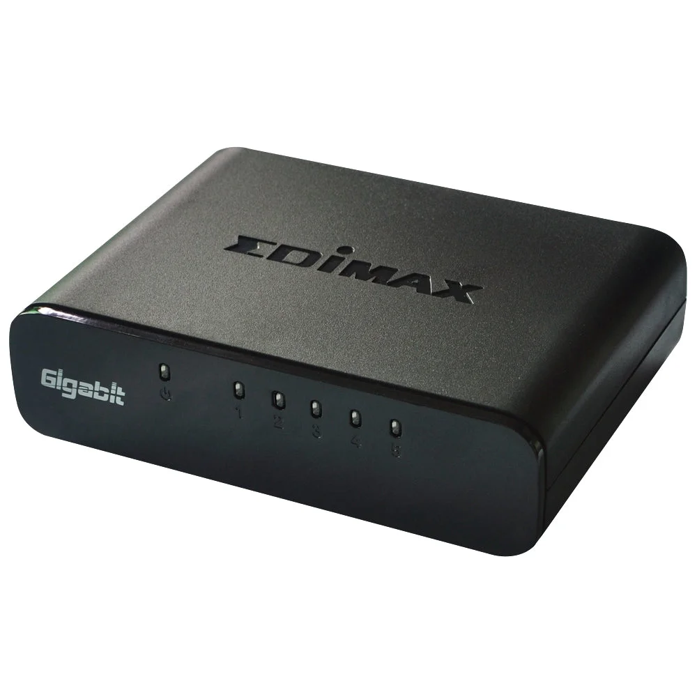 SWITCH GIGABIT 5-PORT DESKTOP PLASTIC GREEN