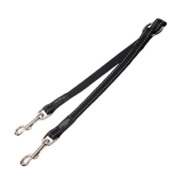 Rogz Adaptador Trela Dupla Preto Médio