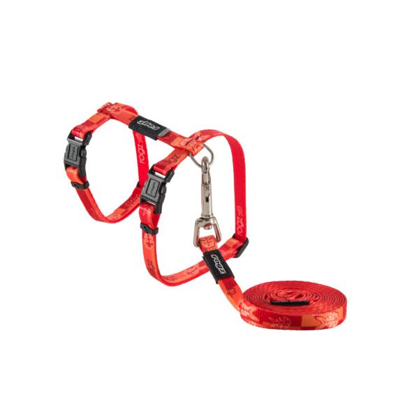 Rogz Peitoral e Trela RCLJ07D Set Tango Fishbone 11mm