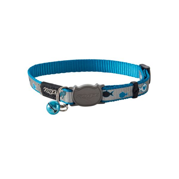 Rogz Coleira Refletocat Rcb40b Reflecto Cat Reflector Azul S