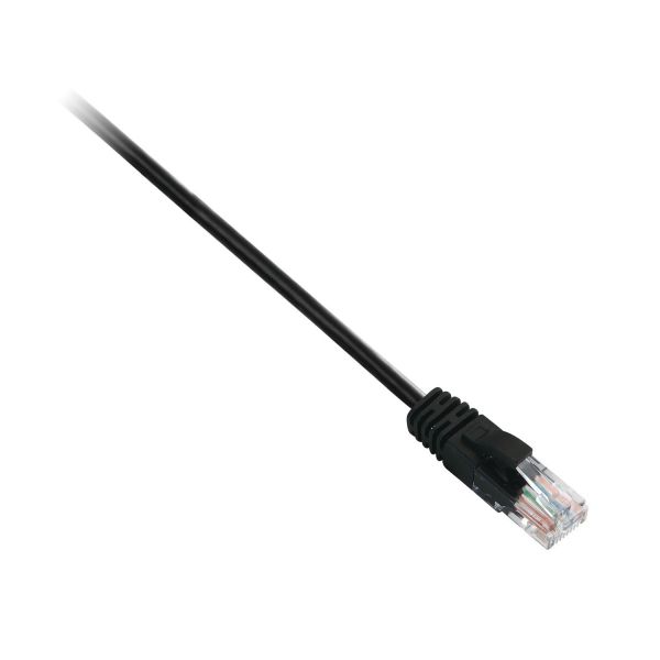 V7 - Cable negro Cat6 no blindado (UTP) con conector RJ45 macho a RJ45 macho 5m 16.4ft - V7CAT6UTP-05M-BLK