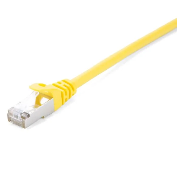 V7 - Cable amarillo Cat6 blindado (STP) con conector RJ45 macho a RJ45 macho 1m 3.3ft - V7CAT6STP-01M-YLW-1E