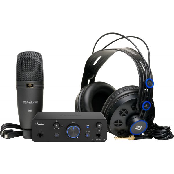 Fender Bundle Creator Quantum com Interface Áudio USB, Microfone e Auscultadores