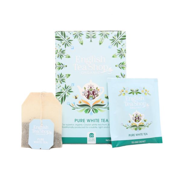 English Tea Shop Chá Infusões Clássicas Pure White Tea 20 Saquetas