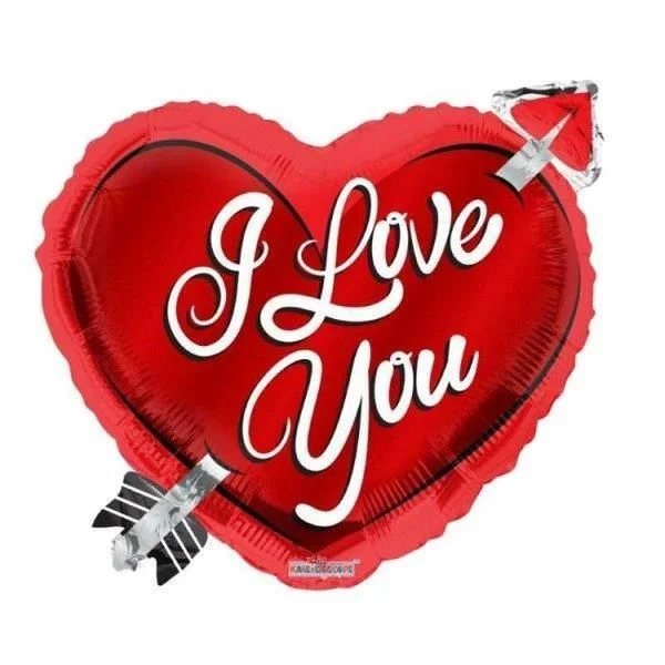 Kaleidoscope Balão Foil 18" Coração i Love You com Seta - 140019992