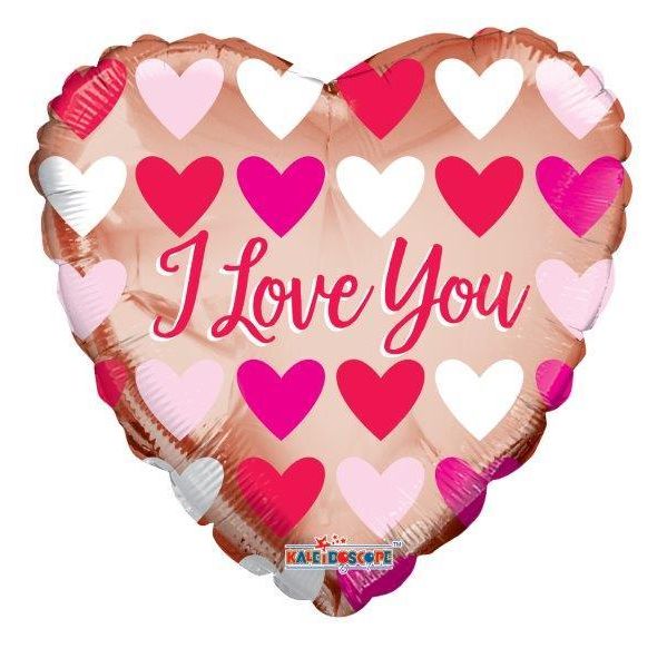 Kaleidoscope Balão Foil 18" Coração Love You Rose Gold - 141815992