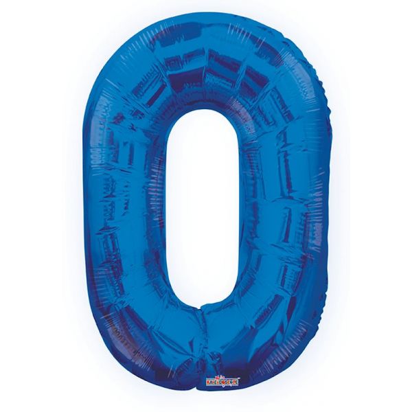 Kaleidoscope Balão Foil 34" nº 0 Azul - 140019662