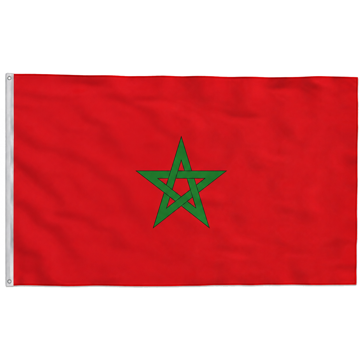 Bandeira de Marrocos Poliéster 150×90 com Ilhós