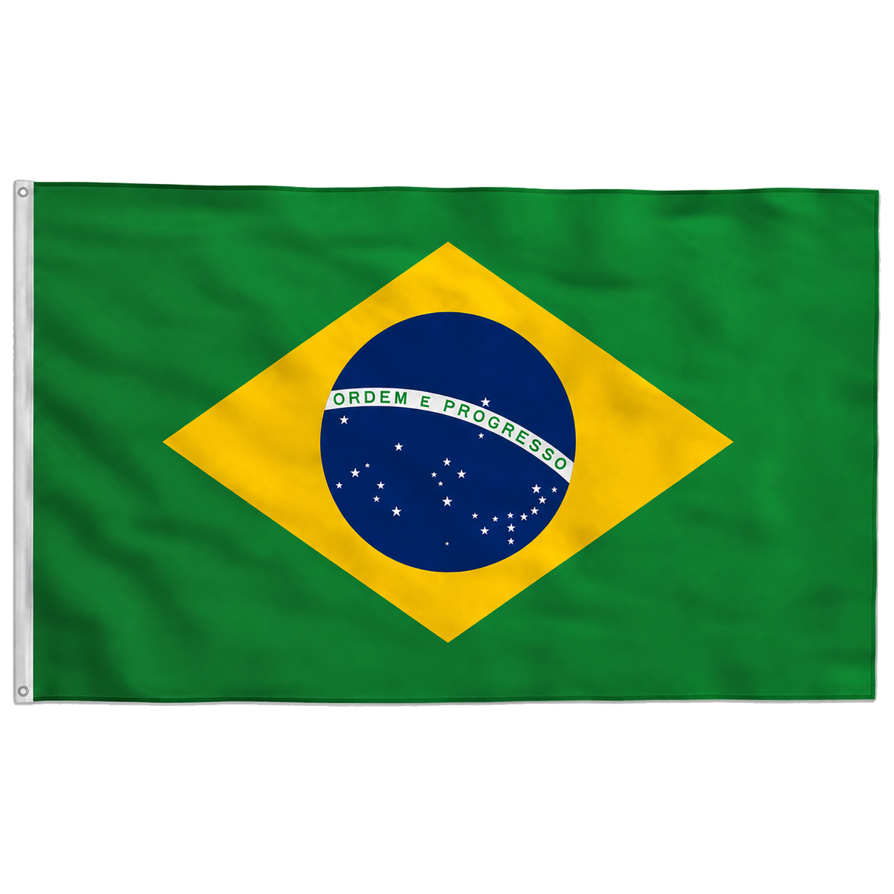 Bandeira do Brasil Poliéster 150×90 com Ilhós