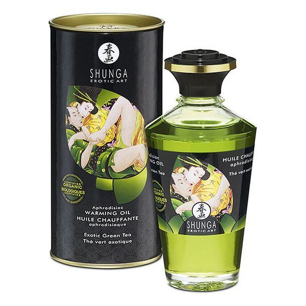 Shunga Óleo de Efeito Calor Chá Verde 100ml