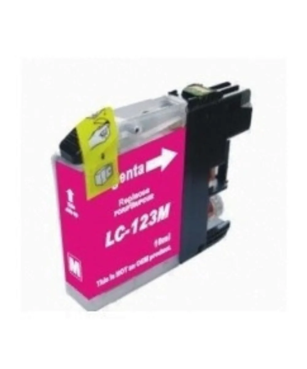Tinteiro Compatível Brother LC123 XL Magenta