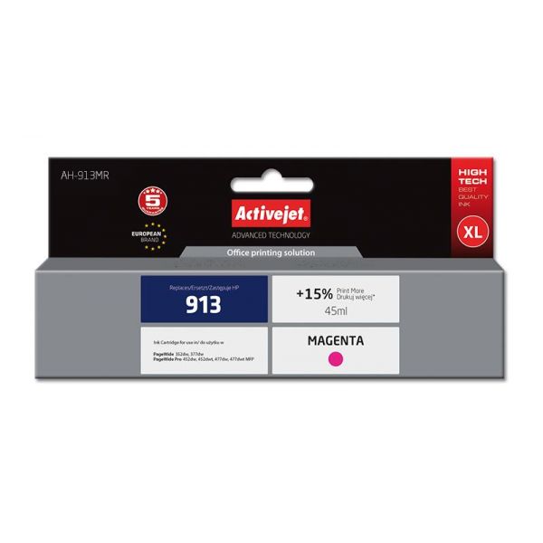 Toner HP 913A F6T78A Magenta Compatível