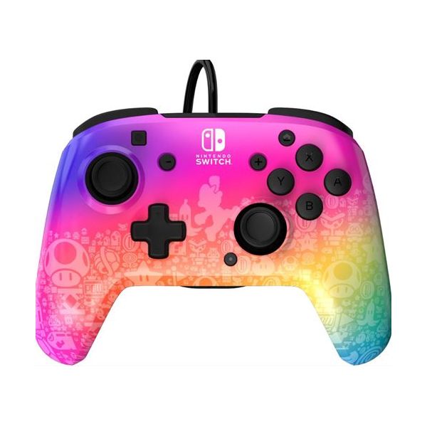 PDP Comando com Fio Rematch Star Spectrum Nintendo Switch