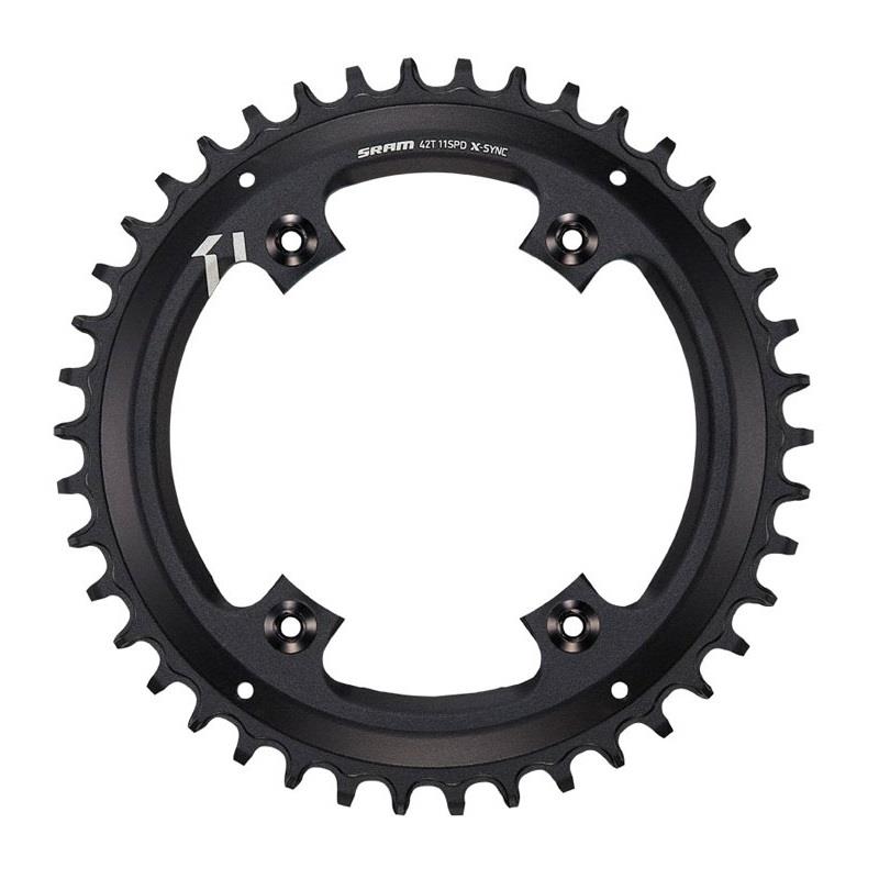 RODA PEDALEIRA SRAM X-SYNC ASSIMETRICO 4 TORN (APEX 1) 11V 42D 110BCD BLACK