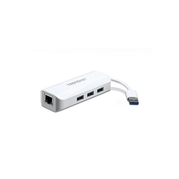 Trendnet TU3-ETGH3 Adaptador e Hub USB 3.0 Gigabit Ethernet 3 Portas USB 3.0