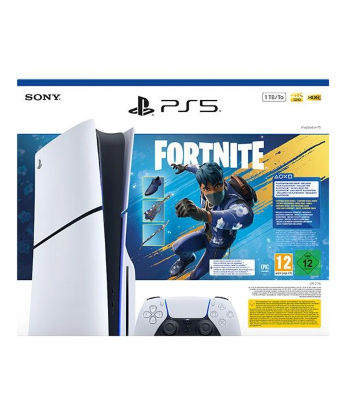 Consola Sony PlayStation 5 Slim Standard Edition 1TB SSD + Pack Fortnite Flowering Chaos