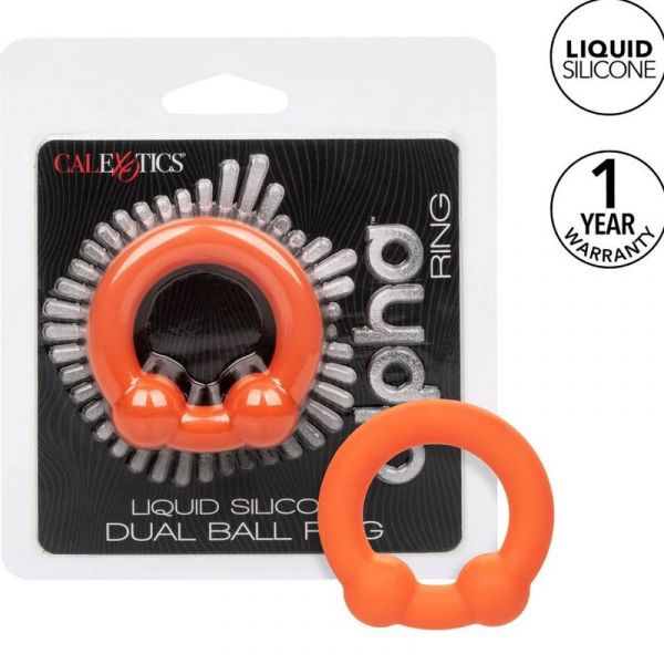 Calexotics Alpha Anel de Bola Dupla Laranja