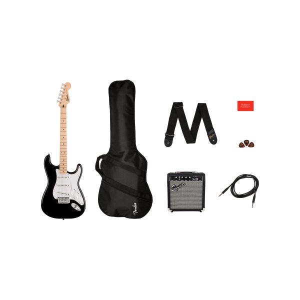 Squier By Fender Sonic Stratocaster Blk 10G Pack