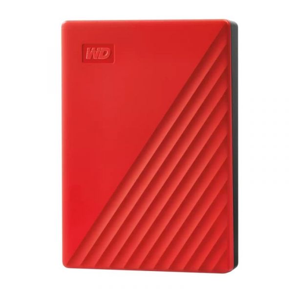 Disco Externo Western Digital 6 TB 2.5" USB 3.2 Gen 1 My Passport + Estojo de plástico vermelho