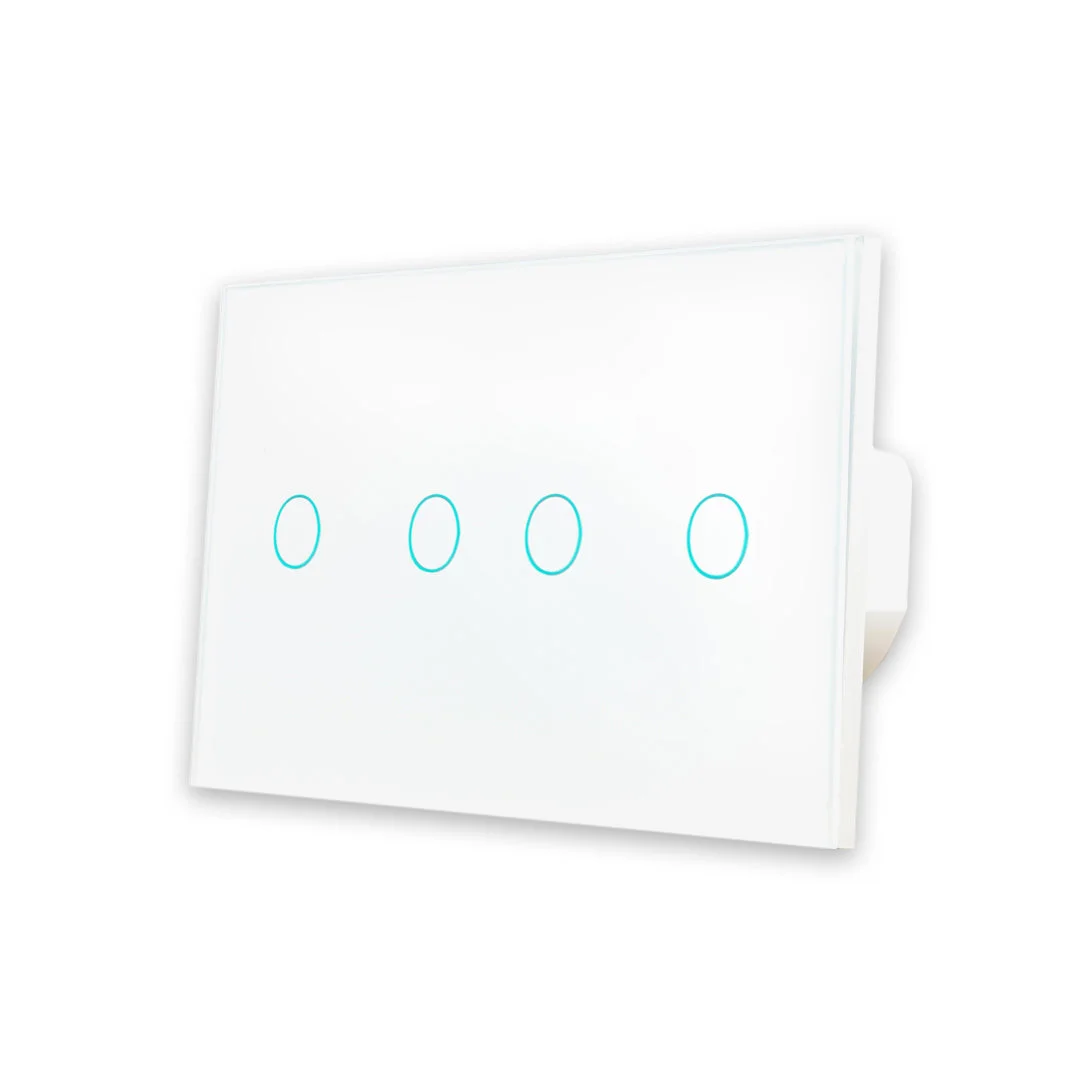 Interruptor Inteligente de Luz WiFi duplo 4 botões Smartify - Branco