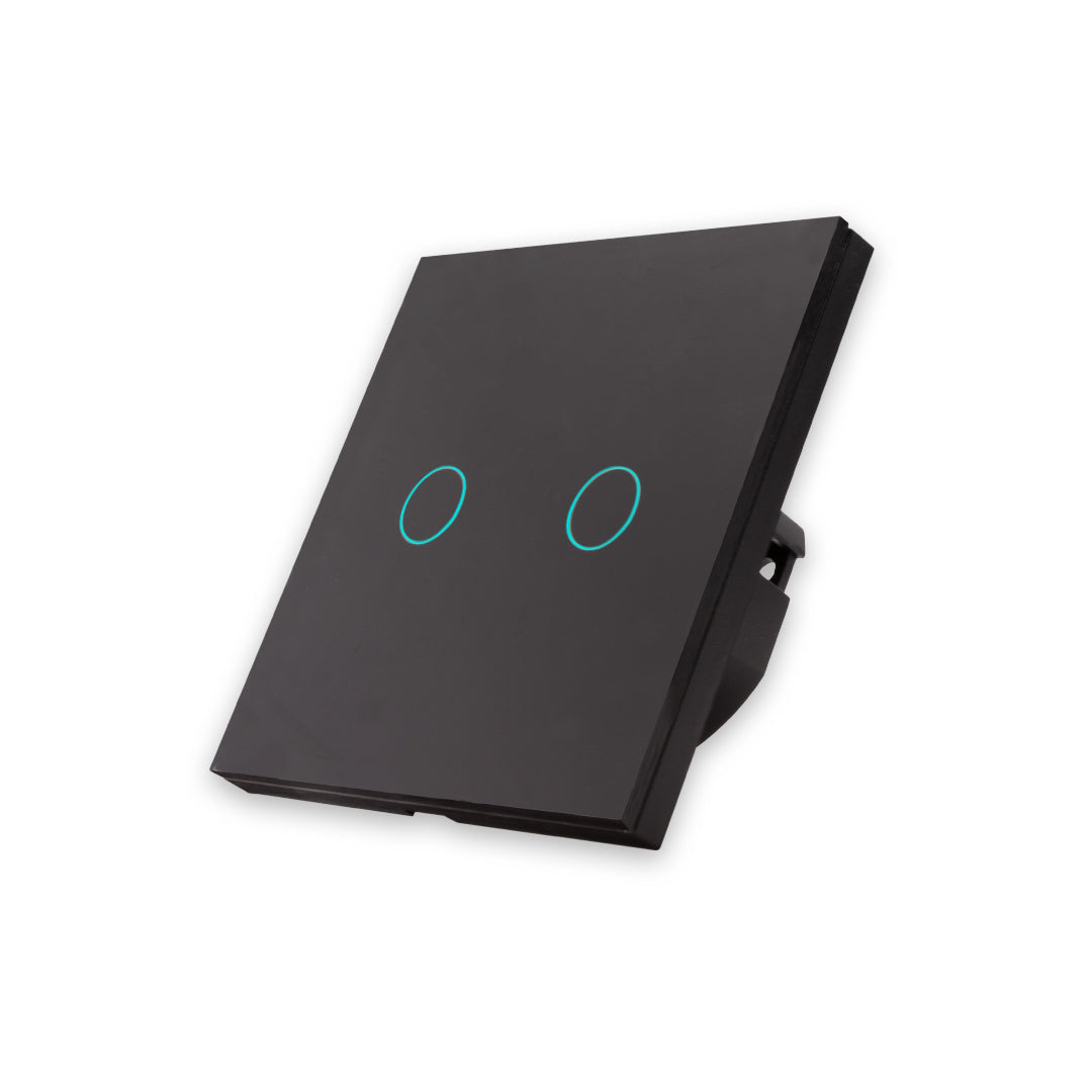 Interruptor Inteligente de Luz WiFi 2 botões Smartify - Preto