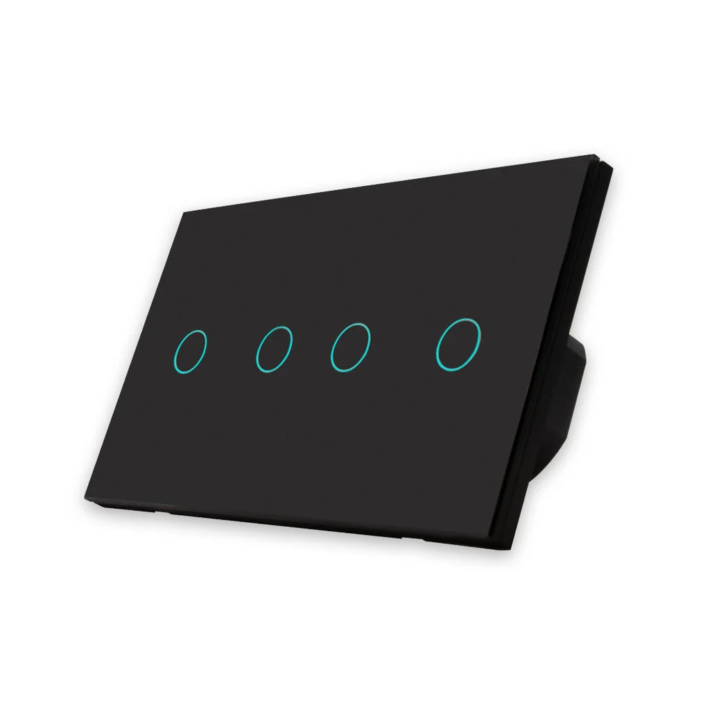 Intelligent Light Switch Double Wifi 4 Buts Smartify - Black