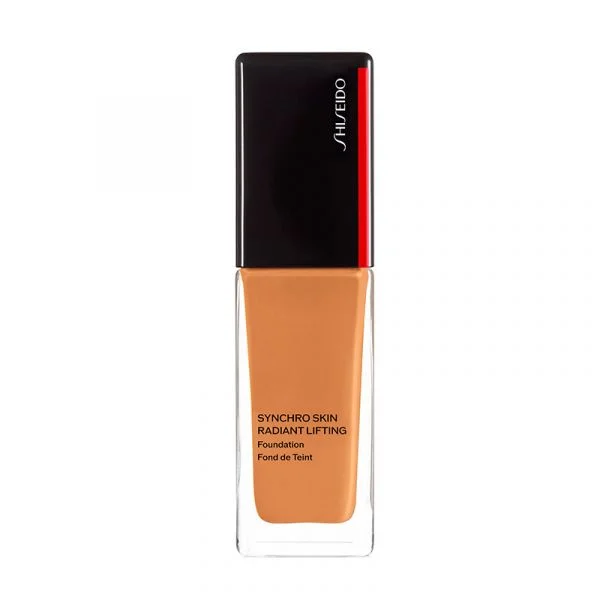 Shiseido Synchro Skin Radiant Lifting Foundation Advanced Base Iluminadora com Efeito Lifting SPF 30 Tom 420 Bronze 30ml
