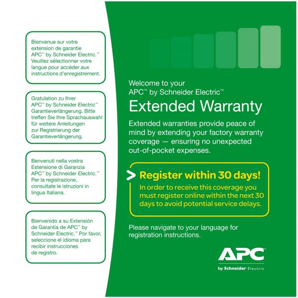 APC Extended Warranty Service Pack Contrato extendido de s - WBEXTWAR3YR-SP-01A