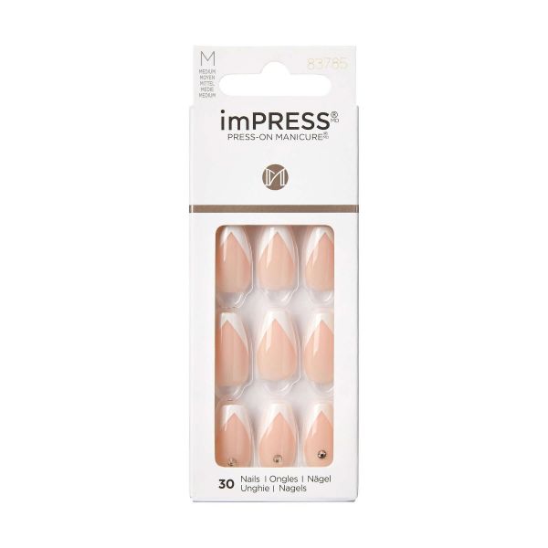 Kiss Unhas Postiças imPRESS Nails So French