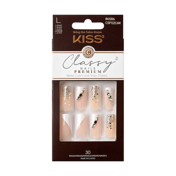 Kiss Unhas Postiças Classy Premium New Square